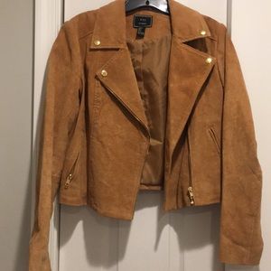 Genuine suede tan Moto jacket Sz L
